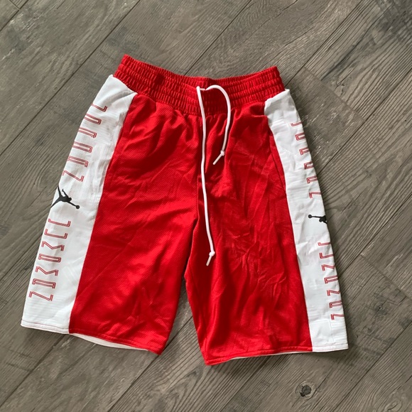 Jordan Shorts Mens Jordan Basketball Shorts Reversible Red Nike Dri